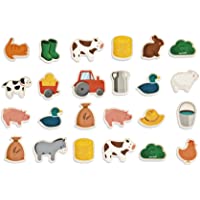 Los mejores  - Janod - J08157 - Imanes de la granja de madera- 24 piezas- para niños a partir de 2 años